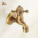 GobekUsa Antique Brass Garden Bibcock Tap Decorative Water Faucet for Bathroom and Outdoor Use