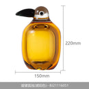 GobekUsa Abstract Bird Sculpture Transparent Home Decor Figurine