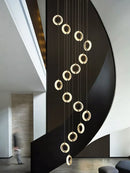 GobekUsa Crystal Gold LED Chandelier Modern Luxury Ceiling Lamp