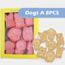 GobekUsa 3D Dog Cookie Cutters Set, Biscuit Mold, Decorating Tools, DIY Cartoon Press