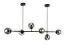 GobekUsa Glass Ball Chandelier LED Pendant Light for Modern Kitchen, Bar, and Loft