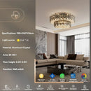 GobekUsa Gold Crystal Ceiling Chandelier: Luxury Modern LED Pendant for Home Décor
