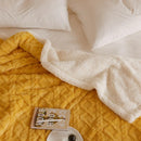 GobekUsa Cozy Jacquard Coral Fleece Blanket