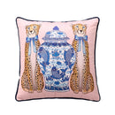 GobekUsa Handmade Lumbar Pillow Case Lion Dog Floral Decorative Cover