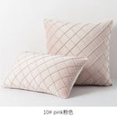 GobekUsa Embroidered Lattice Cushion Cover Pleat - 45X45CM