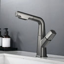 GobekUsa Brass Basin Faucet: Pull Out, Hot & Cold Mixer, 360° Lift, Bathroom Sink Tap