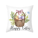 GobekUsa Easter Egg Bunny Flower Birds Sofa Pillow Cover