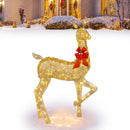 GobekUsa Christmas Reindeer Elk LED Light Outdoor Decor Sculpture