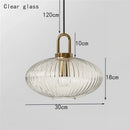 GobekUsa Glass Stripe LED Pendant Lights for Stylish Indoor Home Decor