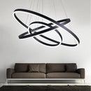 GobekUsa LED Rings Chandelier for Living Room Dining Room Home Decor Lighting