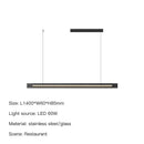 GobekUsa LED Chandelier: Modern Minimalist Style for Home, Office, Bar & More