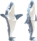 GobekUsa Cozy Shark Blanket: Soft Flannel, Thicken, Warm Lap Sleeping Bag Pyjamas