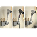 GobekUsa Bathroom Hair Dryer Holder Wall Mount Storage Rack