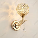 GobekUsa Crystal Wall Lamp: Elegant E27 Socket Fixture for Bedside, Porch, or Hallway Decor