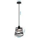 GobekUsa Industrial Black Mini Pendant Light for Dining Room, Bar, and Clothing Store