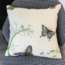 GobekUsa Butterfly & Dragonfly Sofa Cushion Cover, European Embroidered Design