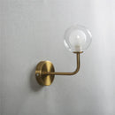 GobekUsa Glass Ball Metal Bend Wall Lamp for Living Room Bedroom, Nordic Retro Design