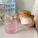 GobekUsa Clear Glass Coffee Cup Set - Heat-Resistant Borosilicate, Ideal for Hot/Cold Drinks