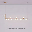 GobekUsa Glass Black Chandelier Pendant Lamp Nordic Modern Living Room Light
