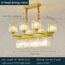 GobekUsa Crystal Chandelier: Elegant Light Luxury Villa Bedroom Living Room Lamp