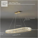 GobekUsa Crystal Ceiling Pendant Chandelier for Luxury Room Decor
