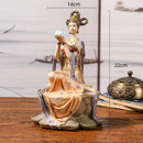 GobekUsa Chinese Goddess Fairy Sculpture Musical Instrument Home Decor Figurine