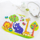 GobekUsa Kids PVC Bathroom Mat with Suction Cups and Drainage in 12 Colors