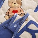 GobekUsa Bear Quilt & Pillowcase Set - Soft & Breathable Summer Bedding