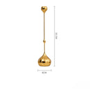 GobekUsa Gold Geometric Water Drop Candlestick Holder Desktop Storage Wedding Centerpieces