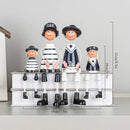 GobekUsa Coastal Wooden Lighthouse & Ship Model for Mediterranean Home Decor