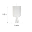 GobekUsa Linen Cotton Pendant Lamp: Nordic White DIY Fabric Shade LED Island Lighting