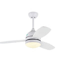 GobekUsa 42" Wood Blades Ceiling Fans Light with AC Motor, Remote Control