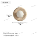 GobekUsa Jade Marble Wall Sconce Lamps: Luxury Light Fixtures for Bedroom, Bathroom, Aisle Decor