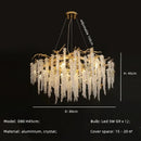 GobekUsa Gold Aluminium Branch Pendant Light Chandelier for Modern Dining Room Decor