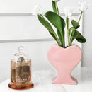 GobekUsa Heart-shaped Pink Hearts Porcelain Vase - Handicraft Ornament & Home Decor