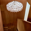 GobekUsa Gold Chrome Metal Shell Chandelier for Restaurant Living Room Hotel Hall