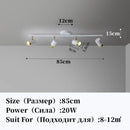GobekUsa LED Chandelier with Spotlights for Living Room Bedroom Ceiling Decor