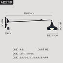 GobekUsa Black LED Swing Arm Wall Lamp for Outdoor Decor in Bedroom, Balcony & Aisle