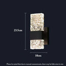 GobekUsa Crystal LED Wall Sconces | Modern Corrugated Design for Living Room, Bedroom, Aisle