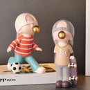 GobekUsa Boys Sports Statues: Basketball, Football, Skateboarding. Children's Decor, Gifts, Sculpture.