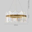 GobekUsa Crystal LED Ring Chandelier for Luxury Decor & Lighting