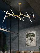 GobekUsa Gold Branch LED Chandelier for Duplex Villa Staircase - Modern Indoor Lighting