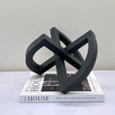 GobekUsa Geometric Hollowed-out Black Ornament Abstract Home Decoration Handicrafts