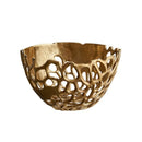 GobekUsa Gold Coralline Fruit Tray: Stylish Home Decor & Desktop Storage