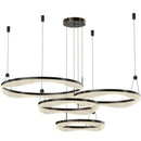 GobekUsa LED Ring Pendant Chandelier for Living Room Bedroom and Dining Room