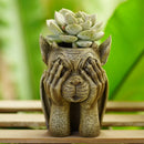 GobekUsa Gargoyle Resin Vase Sculpture: Unique Home & Garden Decor Accessory