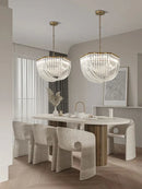 GobekUsa Crystal Glass Pendant Lights, Dimmable Modern Lighting