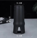 GobekUsa Elegant Striped Ceramic Vase TV Cabinet Crafts Hydroponic Home Decor Gift