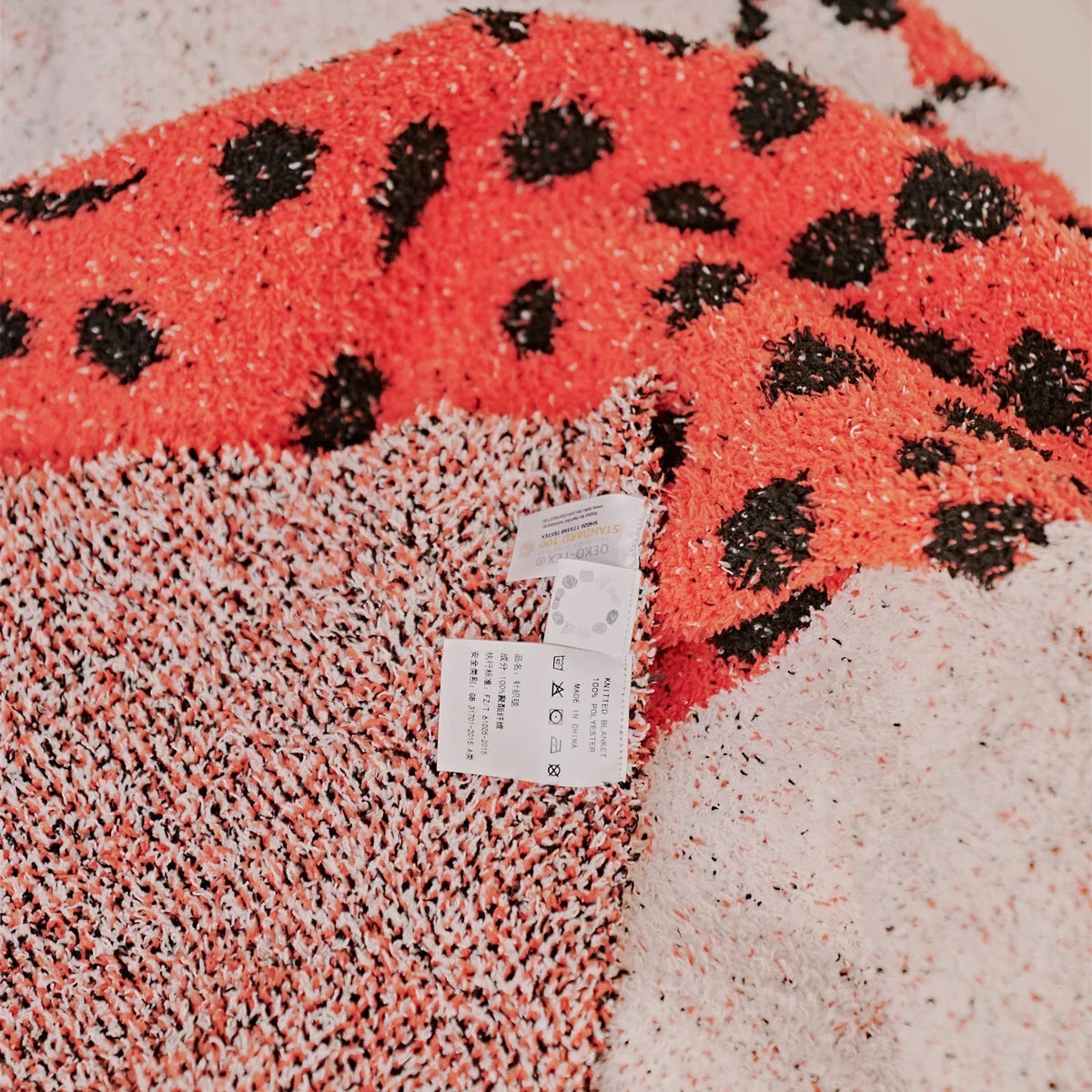 GobekUsa Hairy Furry Leopard Pattern Blanket, photo 6 of 8