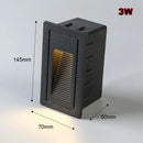 GobekUsa LED Embedded Wall Light for Outdoor Step&Stair, IP65 Waterproof Recessed Wall Lamp